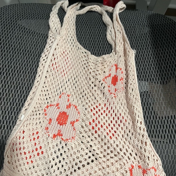 Crochet tote bag with Hawaiian pattern - Picture 3 of 4